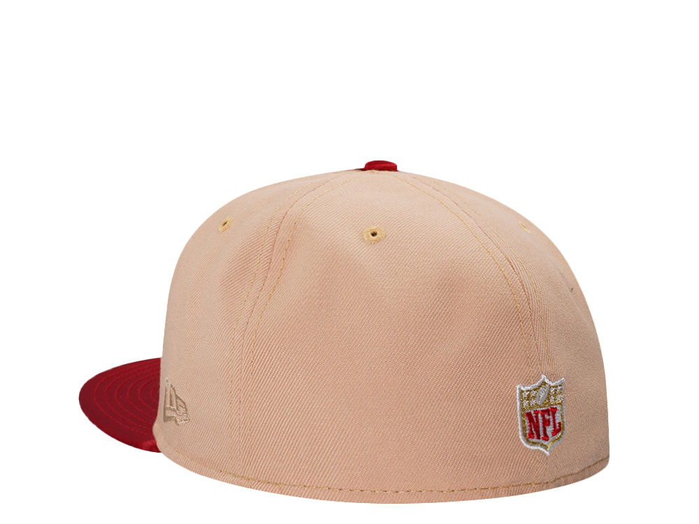 New Era San Francisco 49ers 30th Anniversary Satin Edition Khaki 59Fifty Fitted Cap
