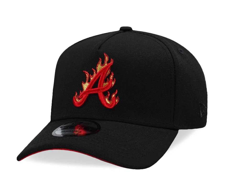 New Era Atlanta Braves Red Flame Prime Edition 9Forty A Frame Snapback Cap