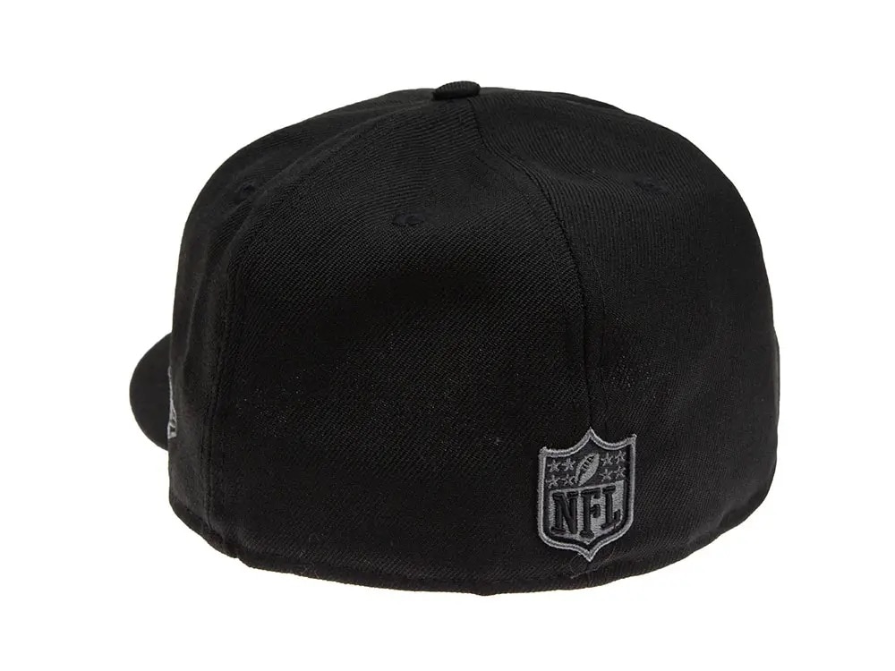 New Era New England Patriots Black & Grey 59Fifty Fitted Cap