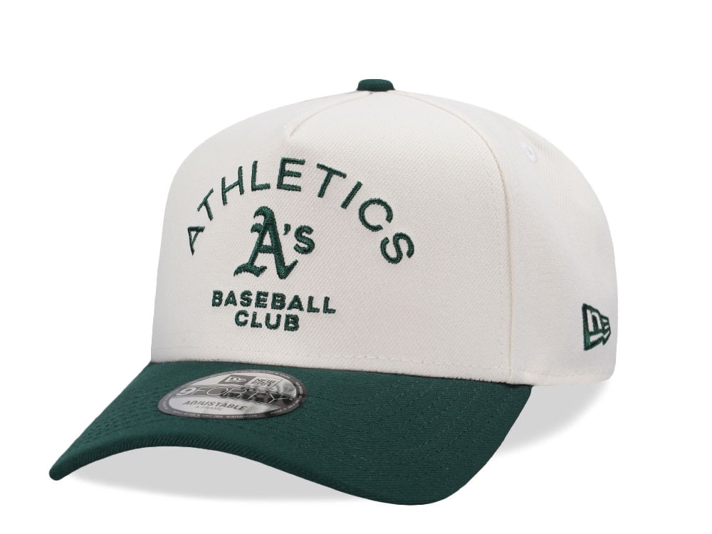 New Era Oakland Athletics Baseball Club Chrome Two Tone Edition 9Forty A Frame Snapback Cap