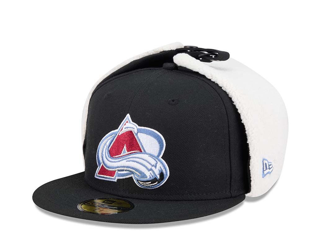 New Era Colorado Avalanche Classic Black 59Fifty Dogear Fitted Cap