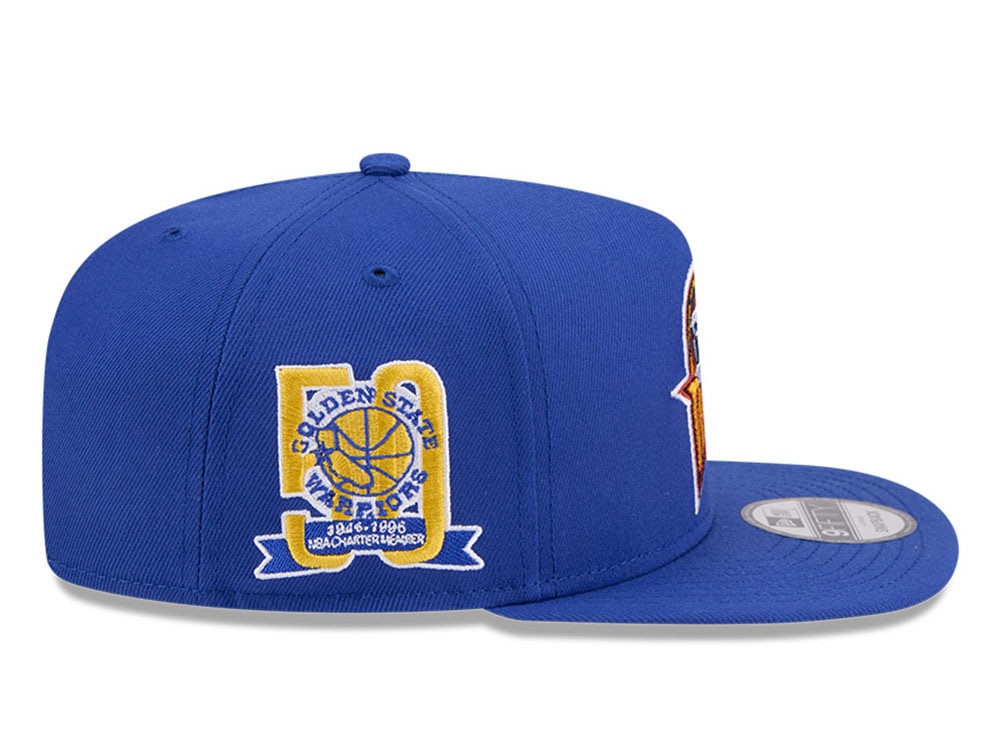 New Era Golden State Warriors 50th Anniversary HWC Edition 9Fifty A Frame Snapback Cap
