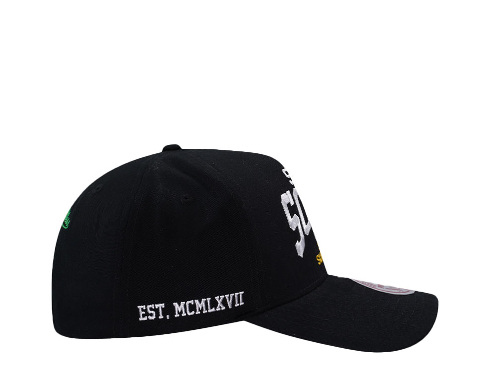 Mitchell & Ness Seattle SuperSonics Black Pro Pinch Fit Snapback Cap