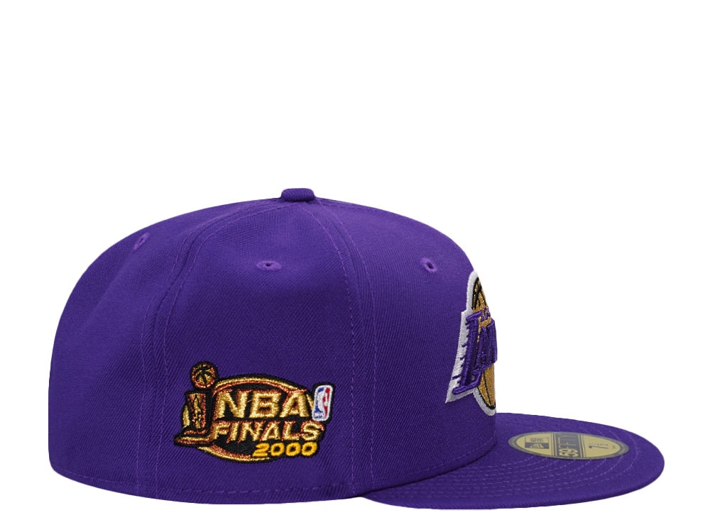 New Era Los Angeles Lakers NBA Finals 2000 Purple Prime Edition 59Fifty Fitted Cap