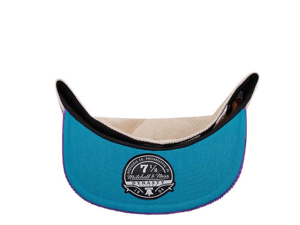 Mitchell & Ness Charlotte Hornets All Star 1997 Two Tone Hardwood Classic Cord Edition Dynasty Fitted Cap