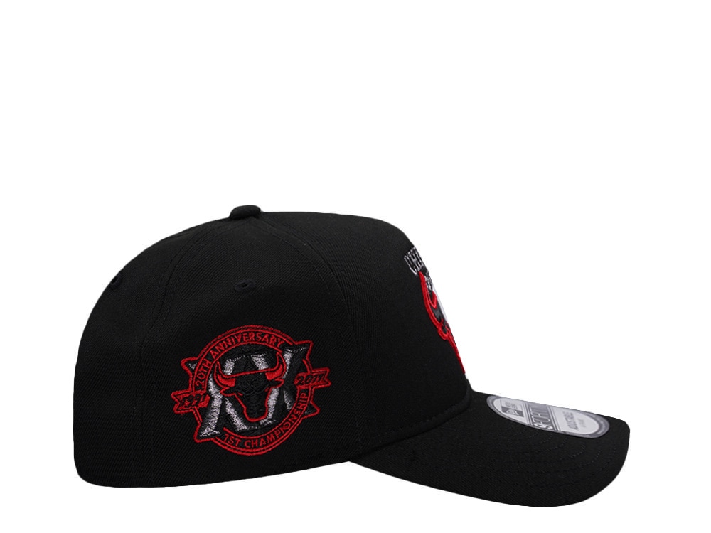 New Era Chicago Bulls 20th Anniversary Black Prime Edition 9Forty A Frame Snapback Cap