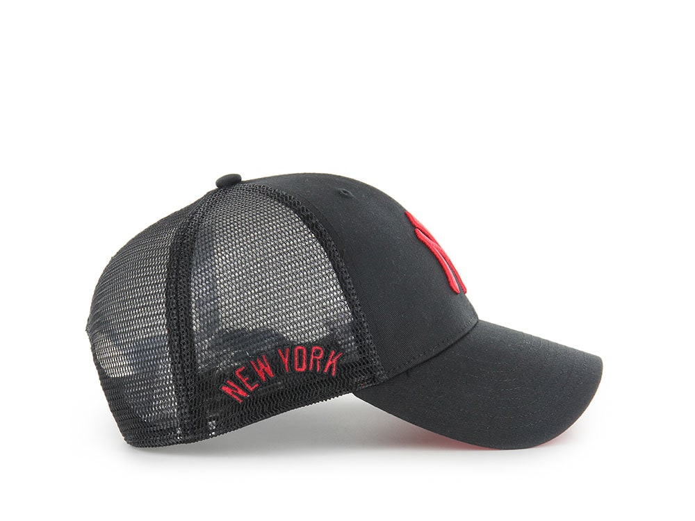 47Brand New York Yankees Black Branson Edition Trucker MVP Snapback Cap