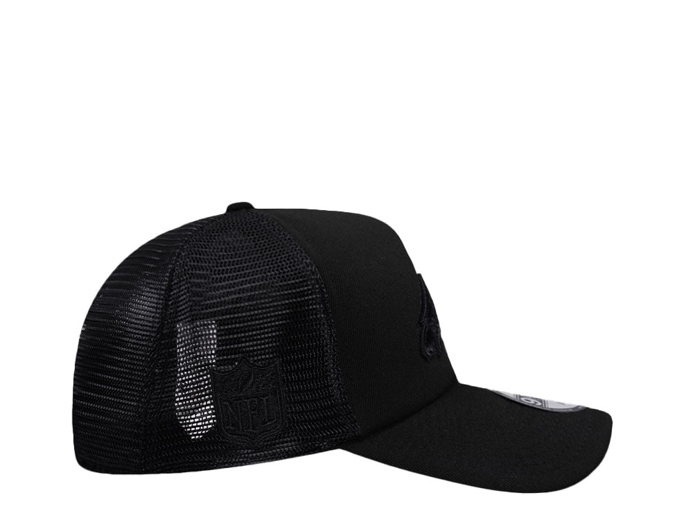 New Era Philadelphia Eagles Black Foam Trucker 9Forty A Frame Snapback Cap