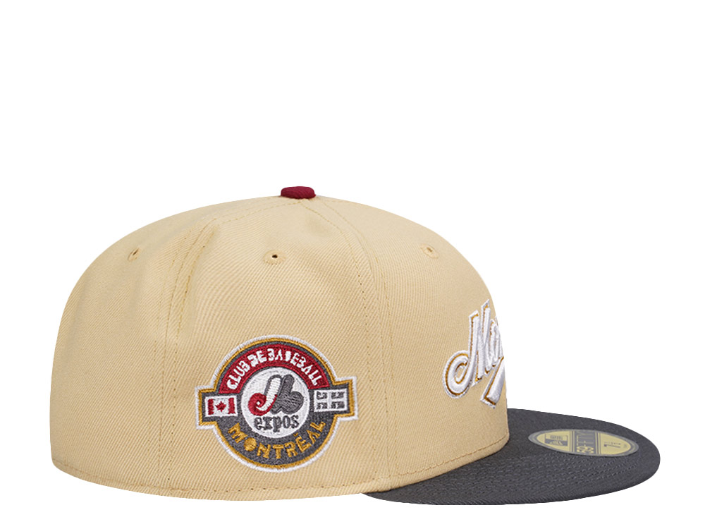 New Era Montreal Expos Vegas Gold Prime Two Tone Edition 59Fifty Fitted Cap
