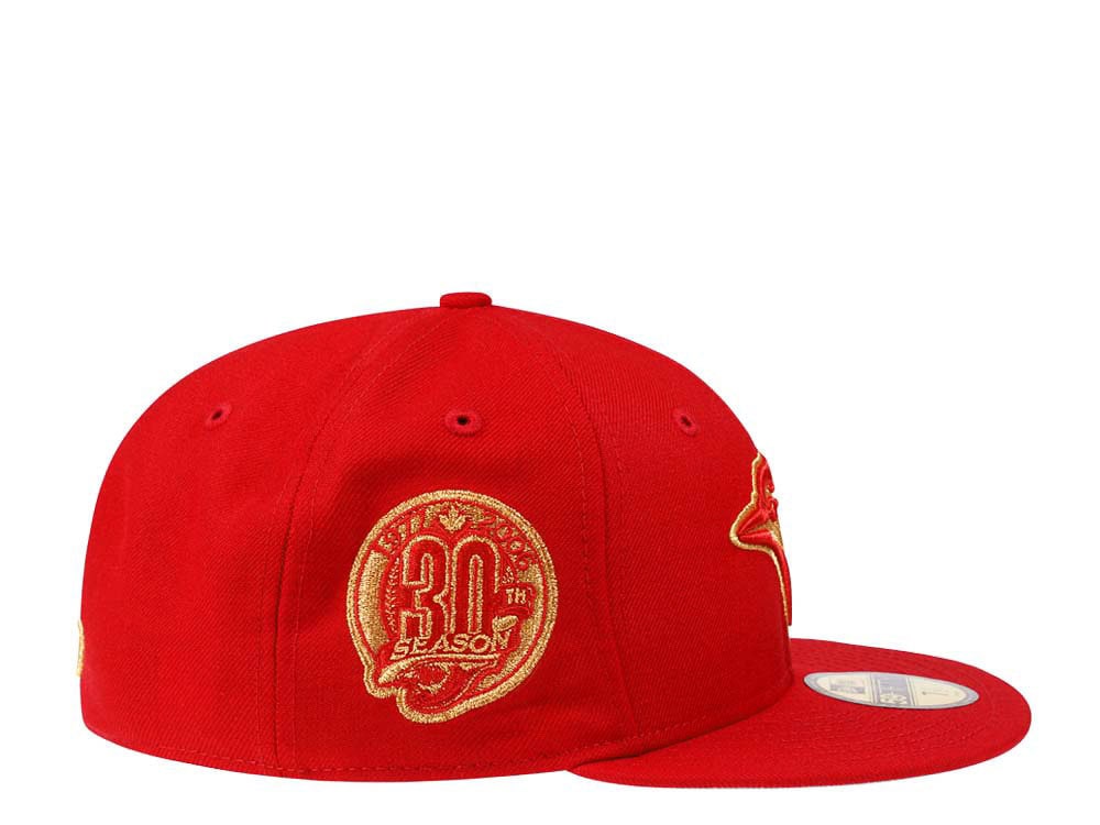 New Era Toronto Blue Jays 30th Season Scarlet Gold Edition 59Fifty Fitted Cap