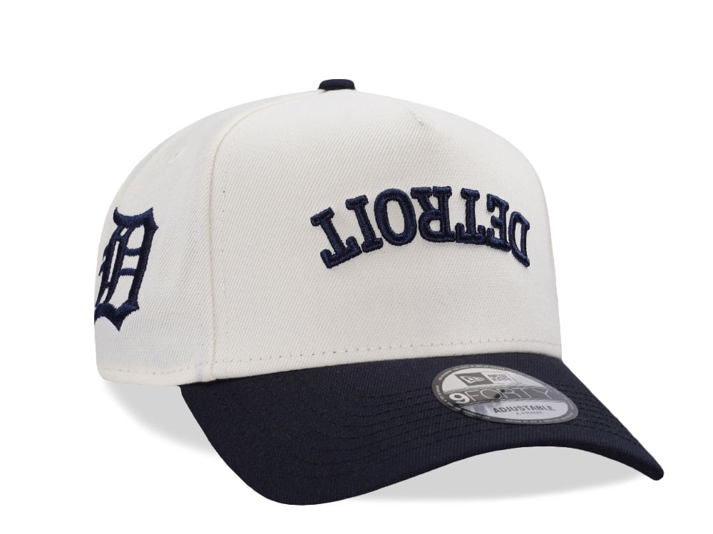 New Era Detroit Tigers Script Chrome Two Tone Edition 9Forty A Frame Snapback Cap