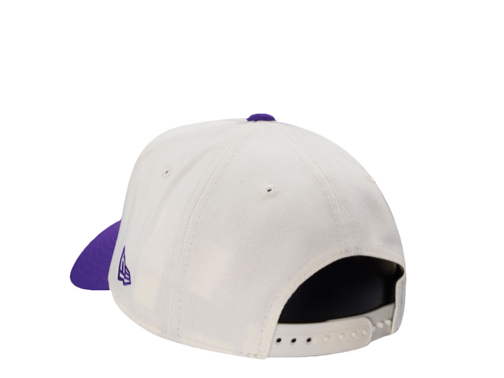 New Era Los Angeles Lakers Script Chrome Two Tone Edition 9Forty A Frame Snapback Cap