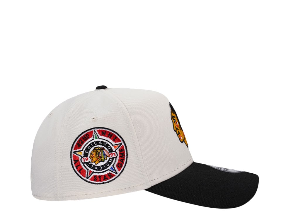 New Era Chicago Blackhawks All Star Game 1991 Chrome Two Tone Edition 9Forty A Frame Snapback Cap