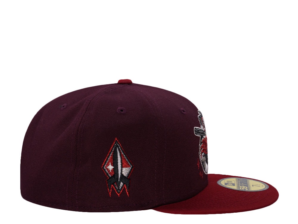 New Era Sugarland Space Cowboys Maroon Two Tone Edition 59Fifty Fitted Cap