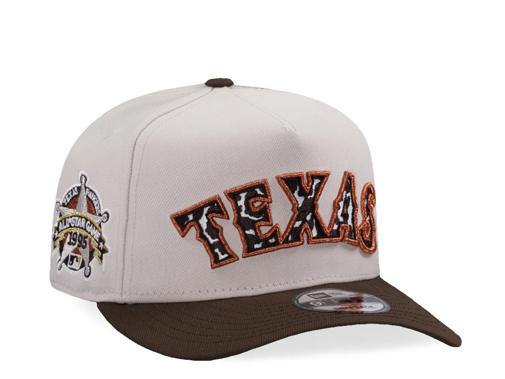 New Era Texas Rangers All Star Game 1995 Stone Two Tone Edition 9Fifty A Frame Snapback Cap