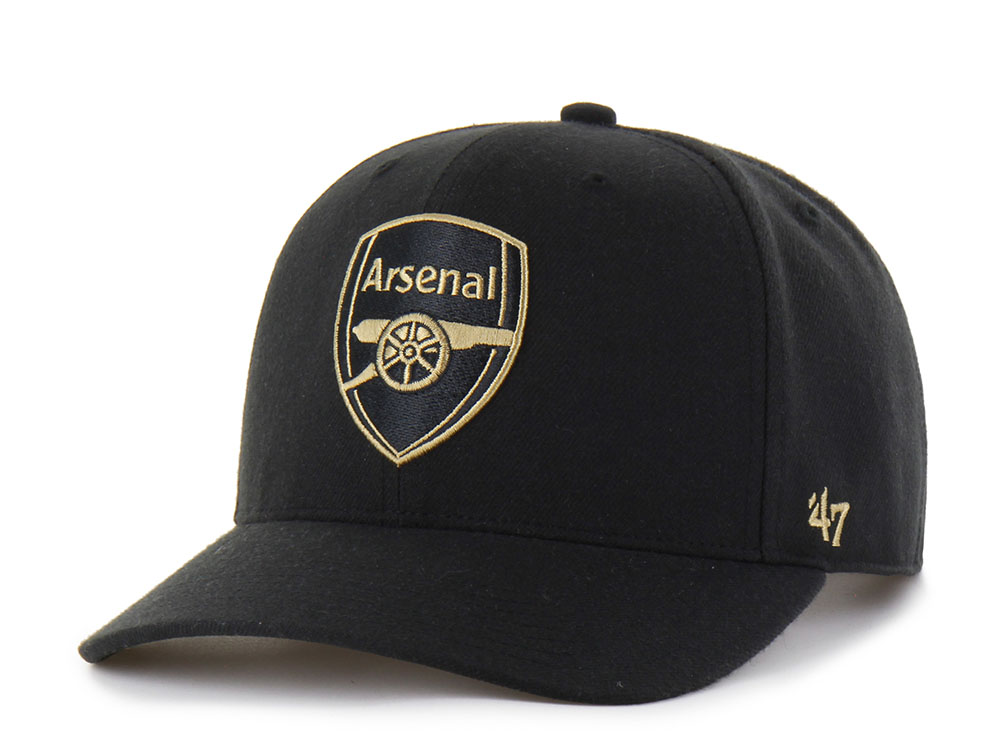47 Brand Arsenal FC Sure Shot Black MVP DP Snapback Cap
