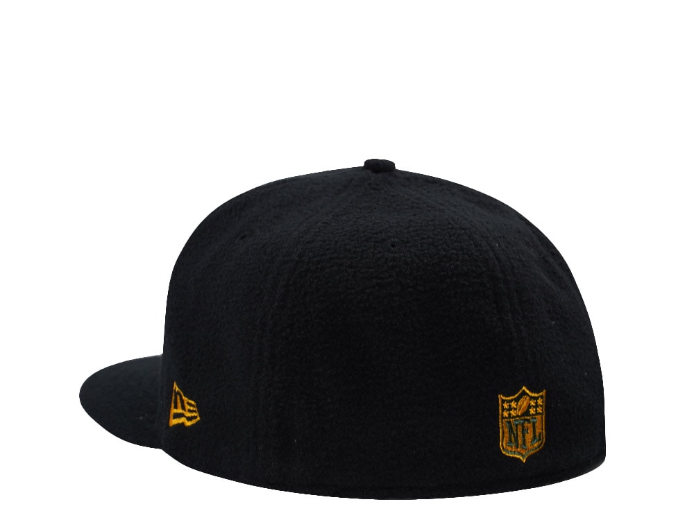 New Era Green Bay Packers 75th Anniversary Black Prime Fleece Edition 59Fifty Fitted Cap