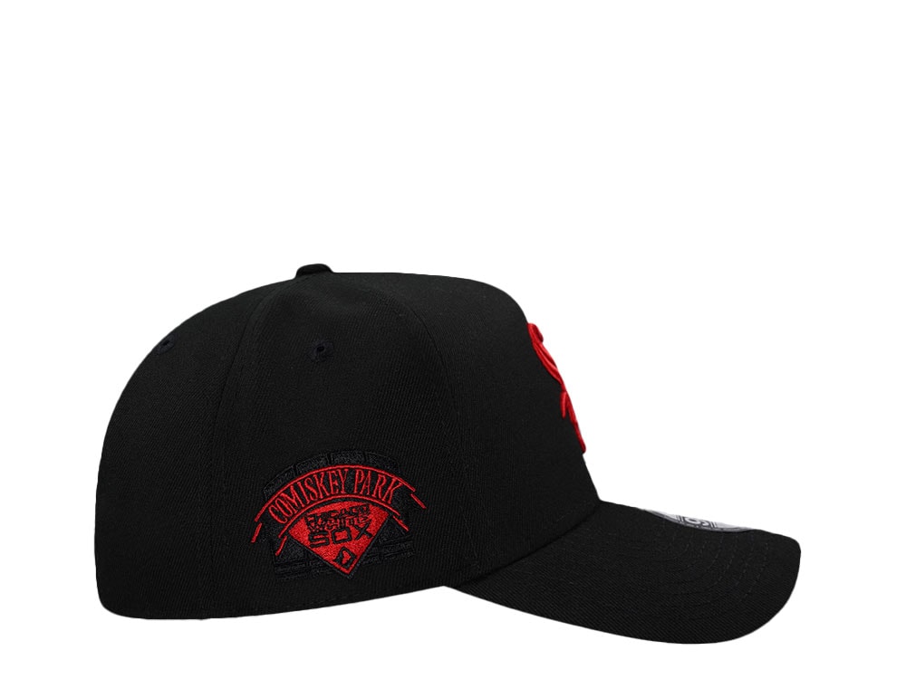 New Era Chicago White Sox Comiskey Park Black And Red 9Forty A Frame Snapback Cap