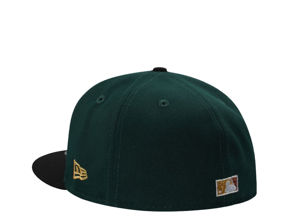 New Era Houston Astros 35th Anniversary Dark Green Chainstitch Two Tone Edition 59Fifty Fitted Cap