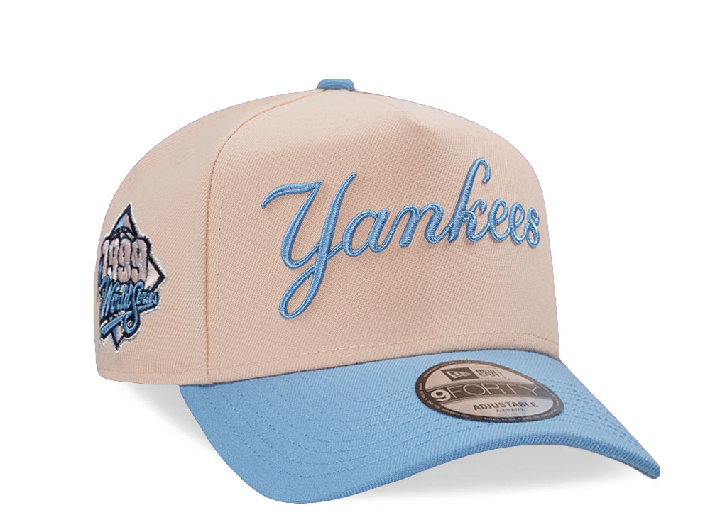 New Era New York Yankees World Series 1999 Mango Sky Edition 9Forty A Frame Snapback Cap