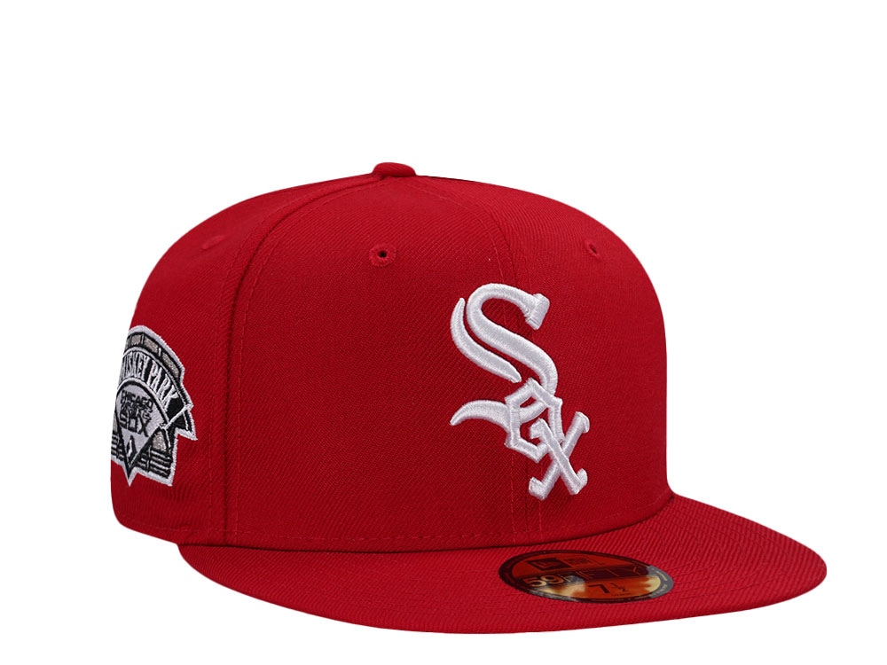 New Era Chicago White Sox Comiskey Park Scarlet Wool Prime Edition 59Fifty Fitted Cap