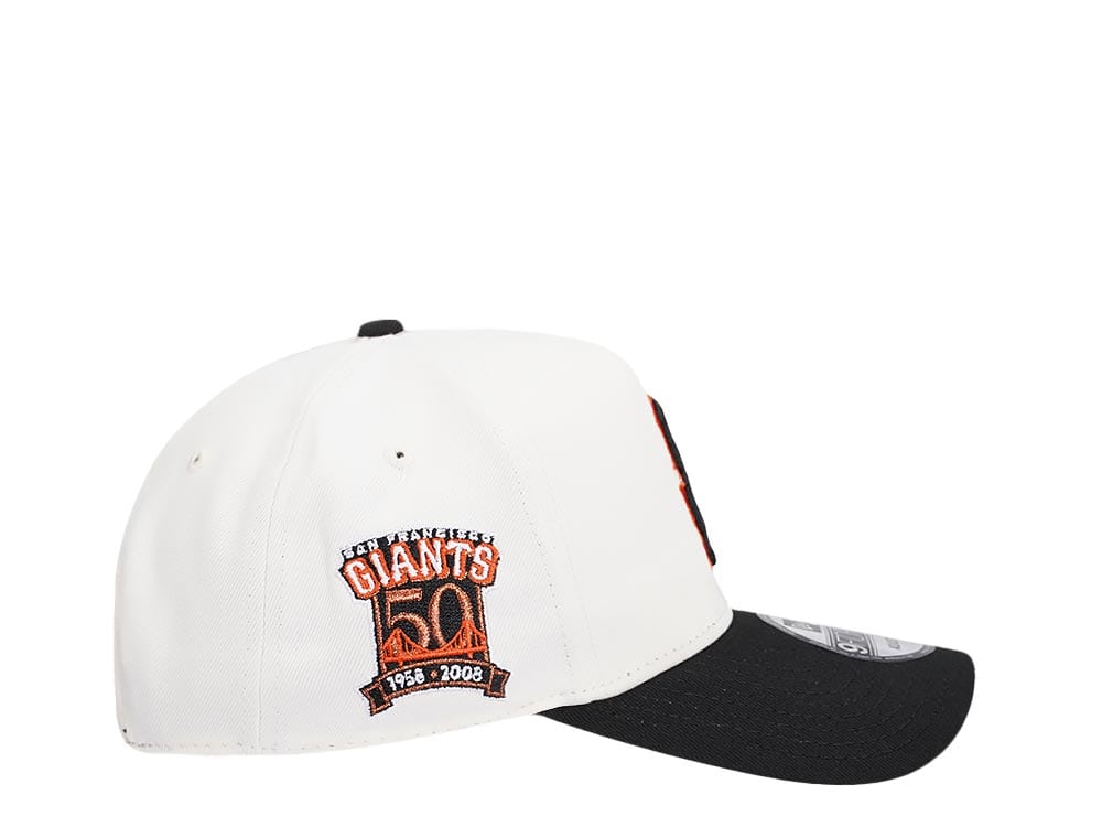 New Era San Francisco Giants 50th Anniversary Chrome Two Tone 9Forty A Frame Snapback Cap