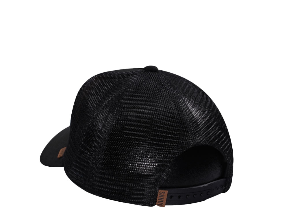 Djinns Lazy Sunday Classic Black Trucker Snapback Cap