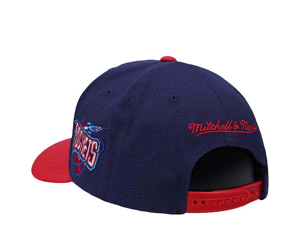 Mitchell & Ness Houston Rockets Shredder Stretch Hardwood Classic Red Flex Snapback Cap