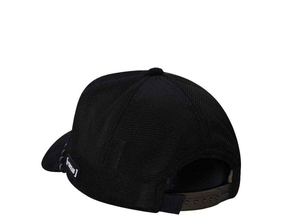 Capslab Nightcall Panther Black Corduroy Trucker Snapback Cap