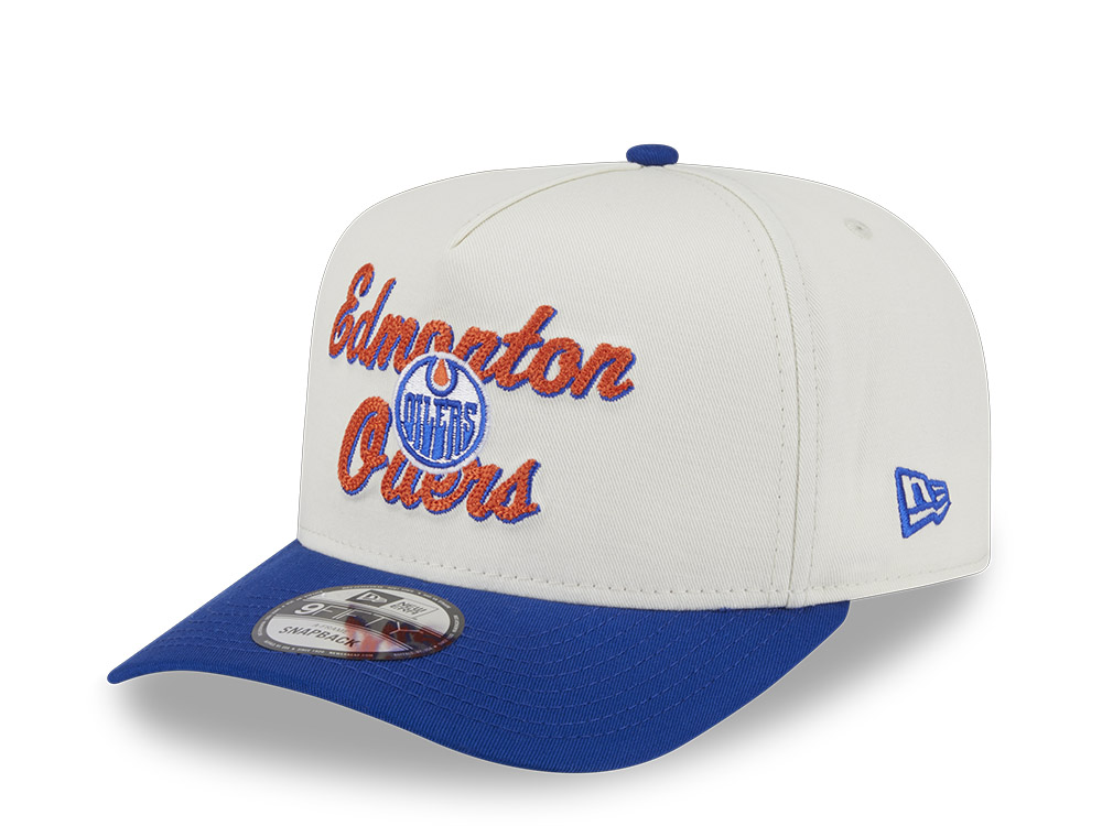 New Era Edmonton Oilers Chainstitch 9Fifty A Frame Snapback Cap