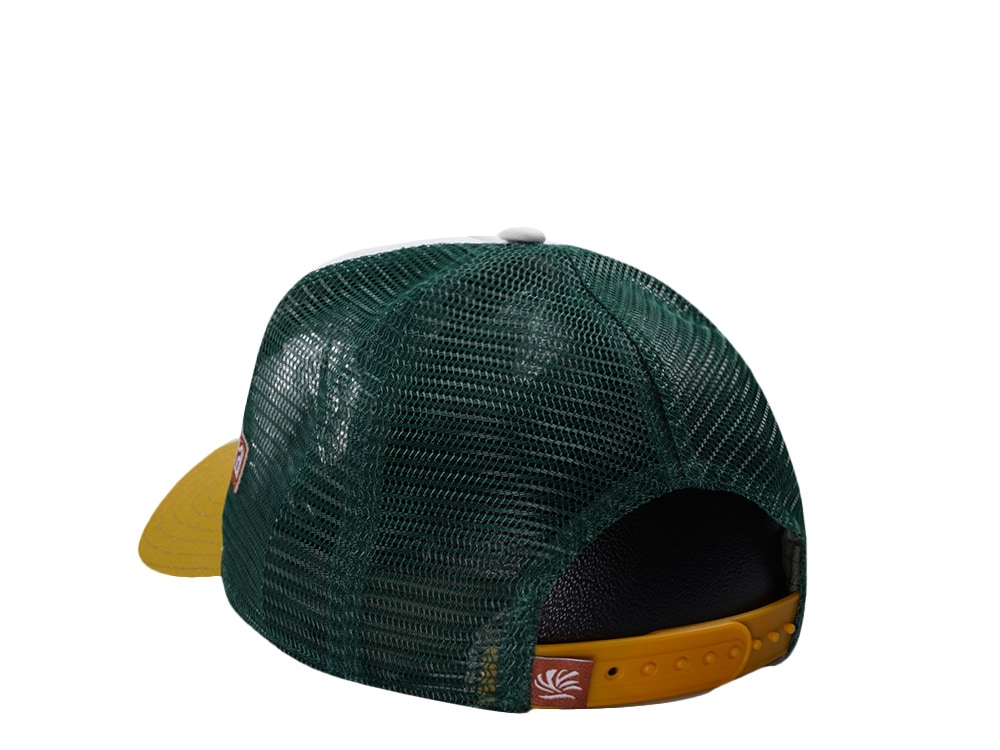 Djinns HFT Filthy Flamingo Surf Gang White Coastal Edition Trucker Snapback Cap