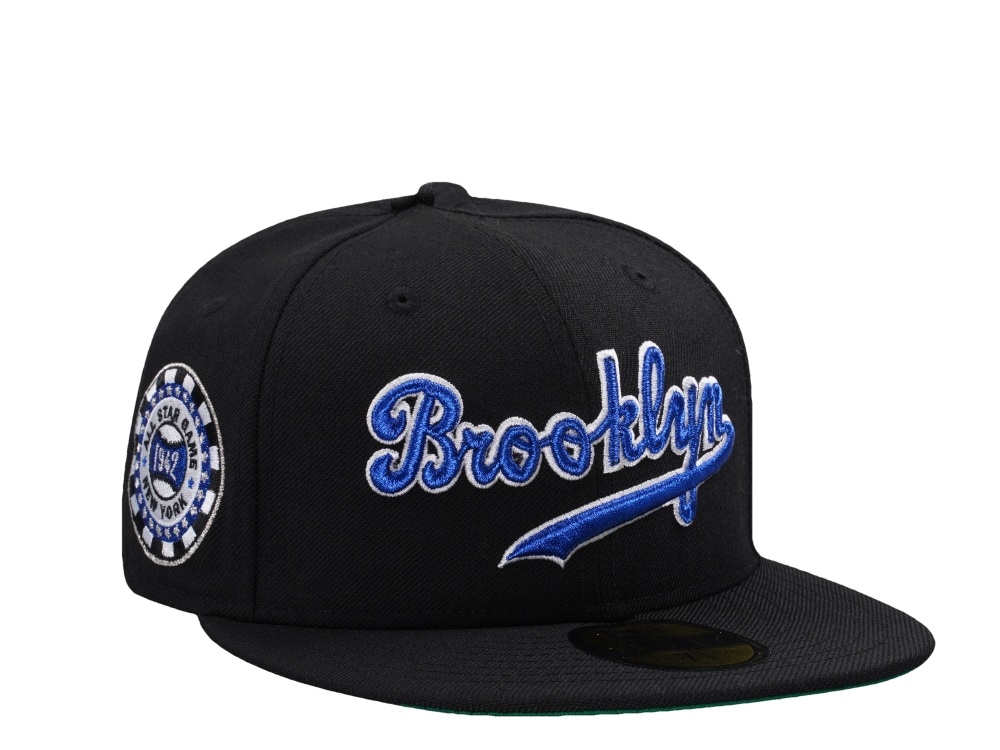 New Era Brooklyn Dodgers All Star Game 1942 Wool Black Throwback Edition 59Fifty Fitted Cap