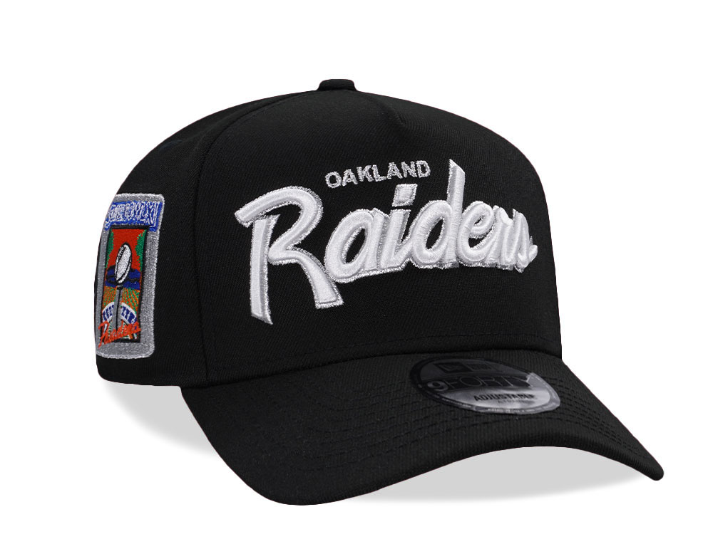 New Era Oakland Raiders Super Bowl XI Black Prime Edition 9Forty A Frame Snapback Cap
