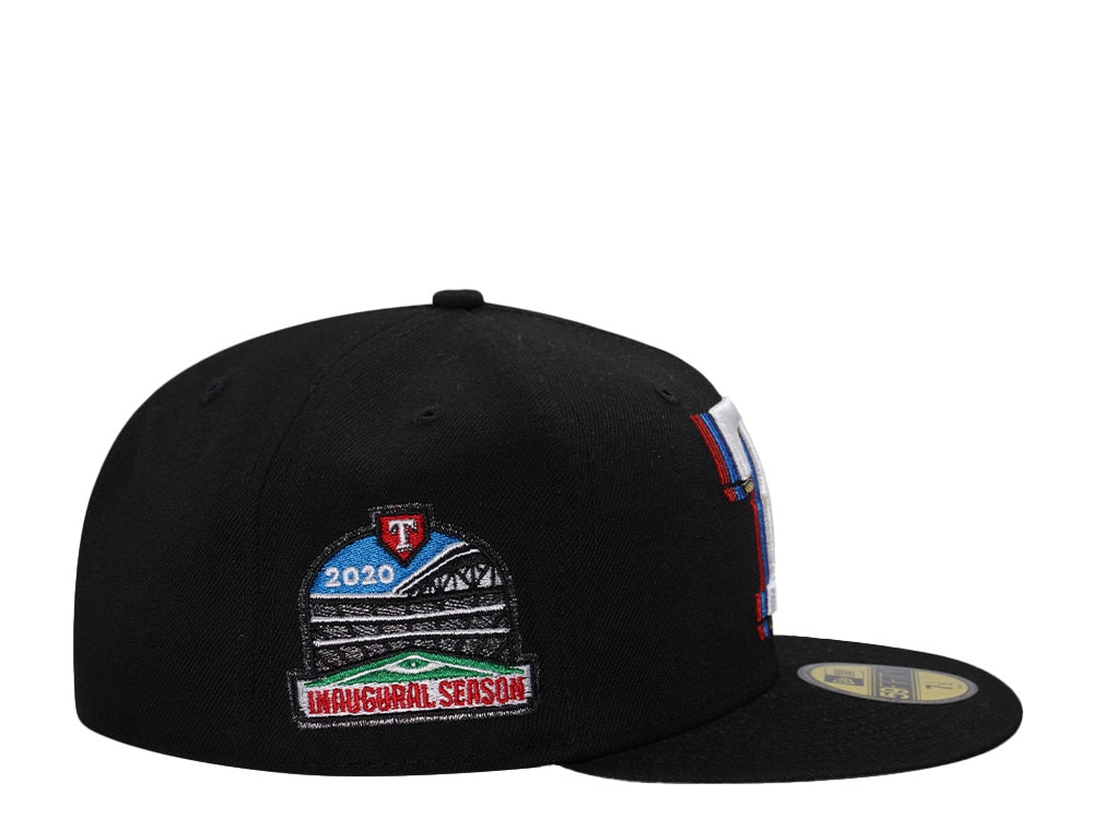New Era Texas Rangers Inaugural Season 2020 Cacading Black Edition 59Fifty Fitted Cap