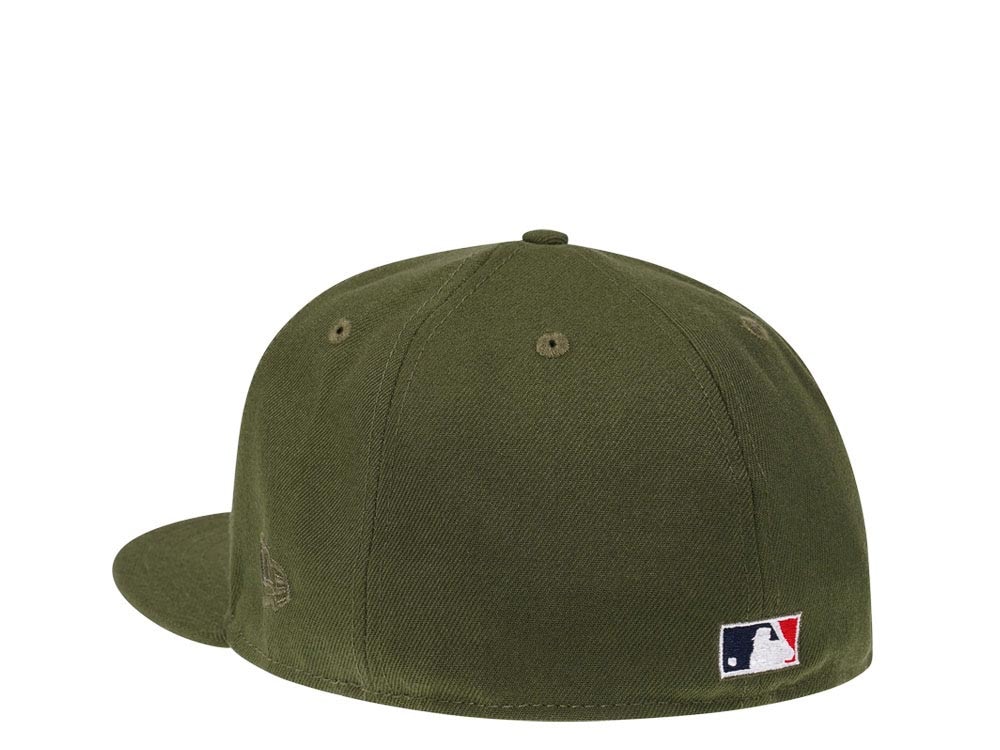 New Era New York Yankees World Series 1999 Rifle Green and Stone Edition 59Fifty Fitted Cap