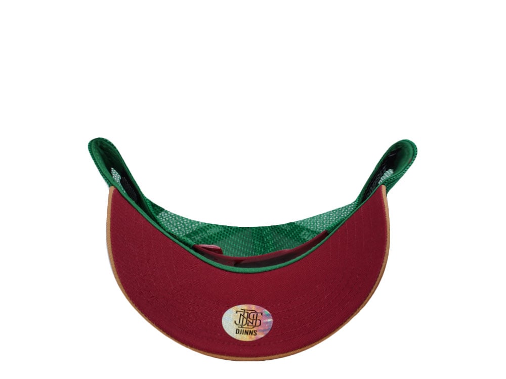 Djinns Fukushima Surf Club Olive Trucker Snapback Cap