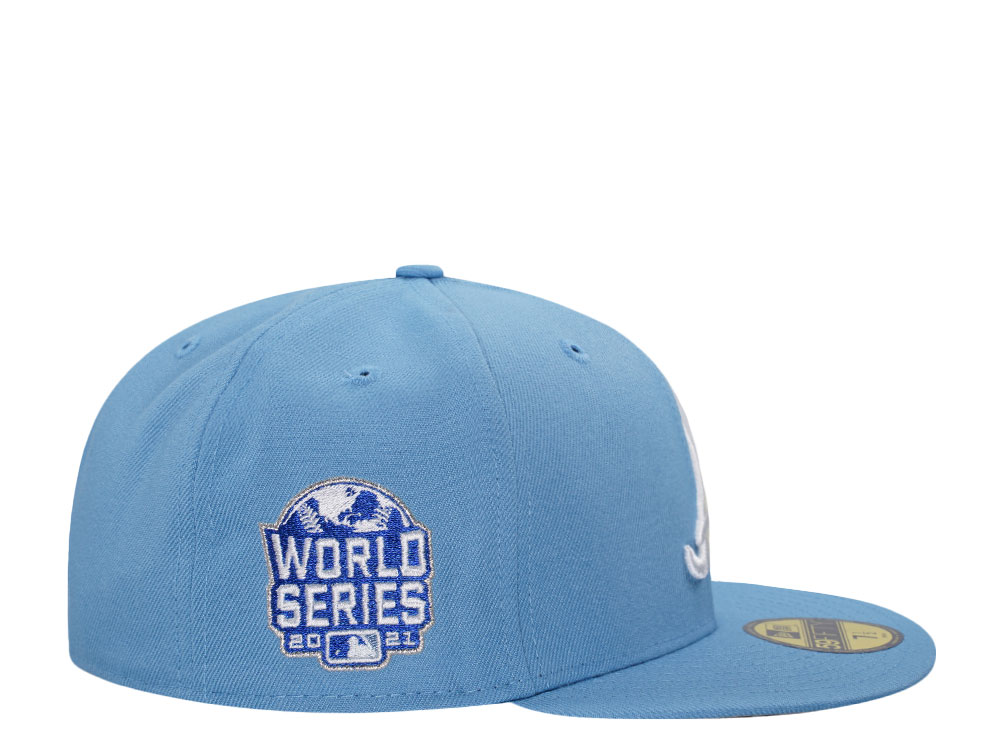 New Era Atlanta Braves World Series 2021 Fresh Blue Prime Edition 59Fifty Fitted Cap