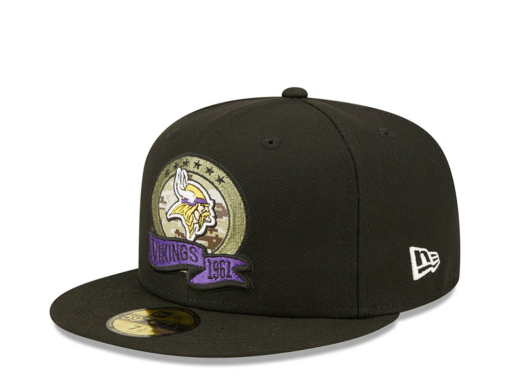 New Era Minnesota Vikings Salute to Service 2022 Fitted 59Fifty Cap