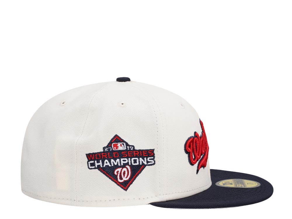 New Era Washington Nationals World Series Champions 2019 Classic Chrome Two Tone Edition 59Fifty Fitted Cap