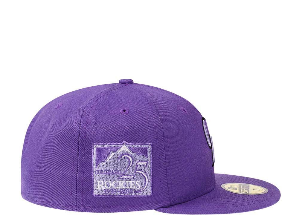 New Era Colorado Rockies 25th Anniversary Purple Infusion Edition 59Fifty Fitted Cap