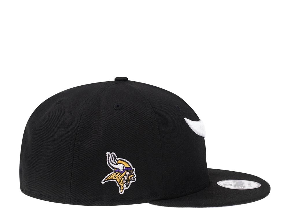 New Era Minnesota Vikings Black Prime Edition 9Fifty Snapback Cap