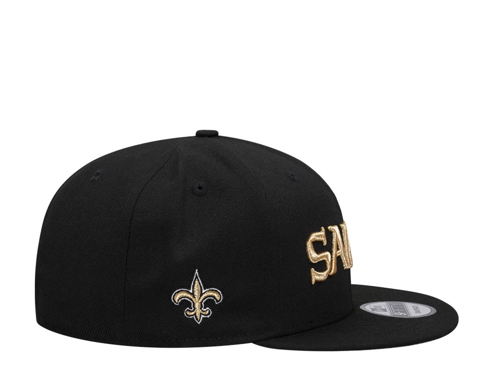 New Era New Orleans Saints Black and Gold Edition 9Fifty Snapback Cap