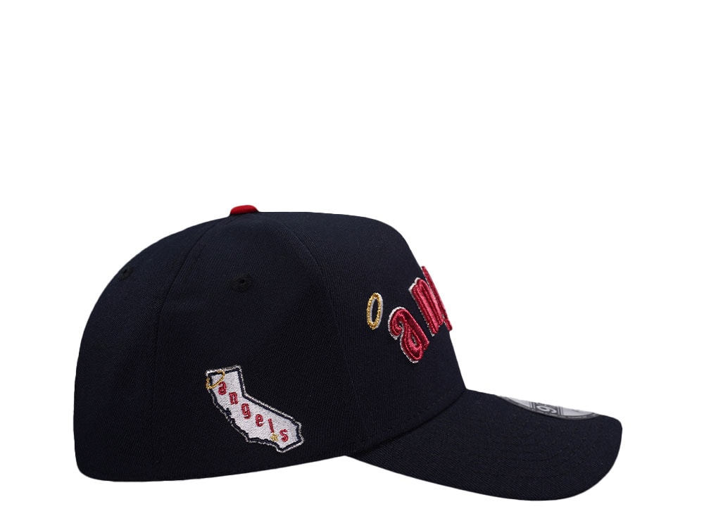 New Era California Angels Navy Throwback Edition 9Forty A Frame Snapback Cap