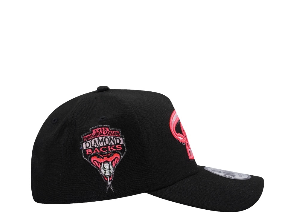 New Era Arizona Diamondbacks Inaugural Season 1998 Black Pink Edition 9Forty A Frame Snapback Cap