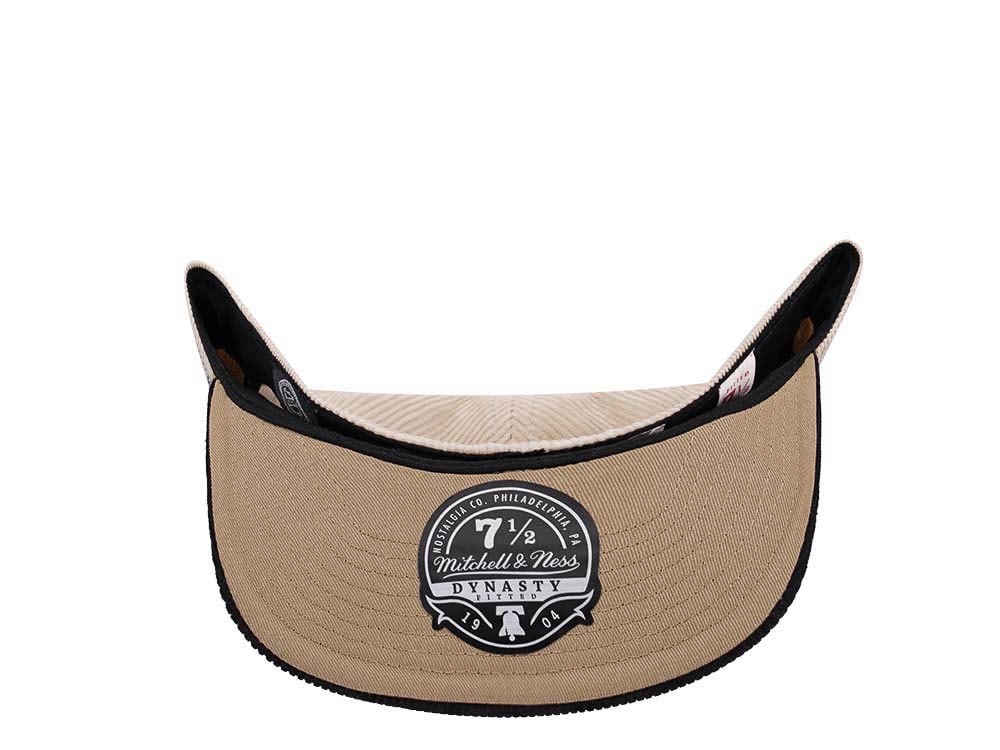 Mitchell & Ness Vegas Golden Knights Inaugural Season 17 Two Tone Cord Edition Dynasty Fitted Cap