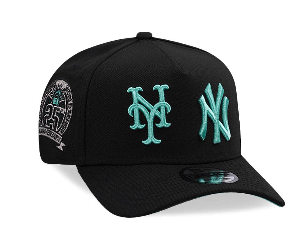 New Era New York Yankees New York Mets Black Prime Edition 9Forty A Frame Snapback Cap