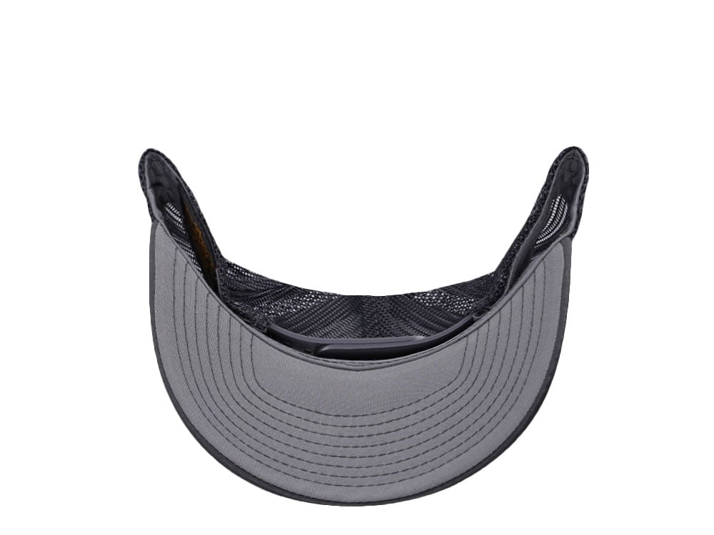 Yupoong Basic Gray Retro Trucker Snapback Cap