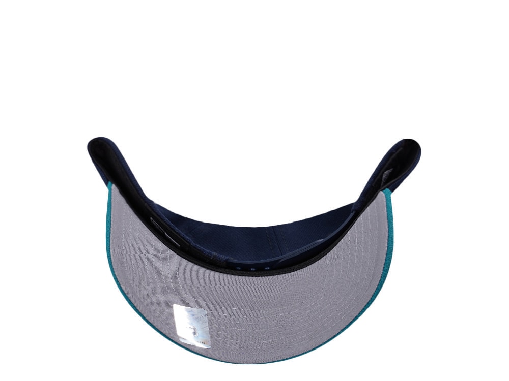 New Era Anaheim Ducks 25th Anniversary Ocean Blue Two Tone Edition 9Forty A Frame Snapback Cap