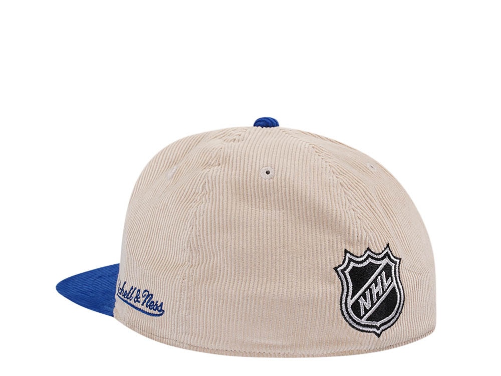 Mitchell & Ness Toronto Maple Leafs 75th Anniversary Two Tone Cord Edition Dynasty Fitted Cap
