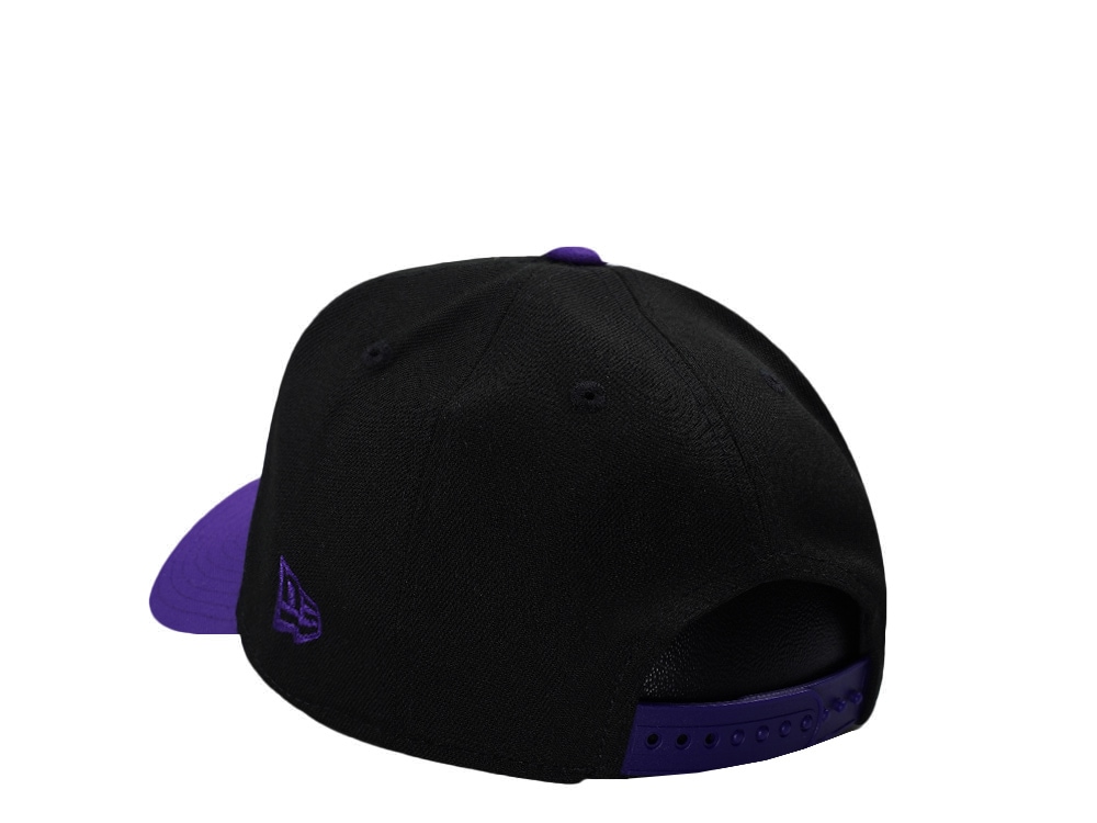 New Era Los Angeles Lakers NBA Finals 2000 Black Two Tone Edition 9Forty A Frame Snapback Cap